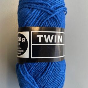 Twin katoen- en acrylgaren, 50 gram, blauw