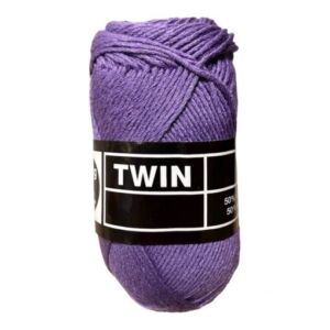 Twin katoen- en acrylgaren, 50 gram, violet