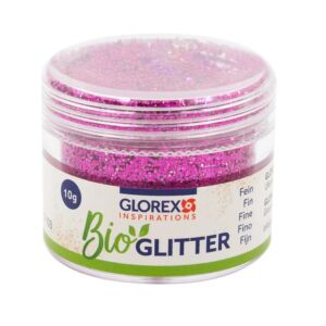 Bio glitter fijn, 10 gram, cyclaam
