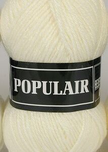 Populair breiwol 50 gram 04 ivoorwit