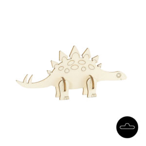 Houten lasergesneden insteek bouwpakket, Stegosaurus