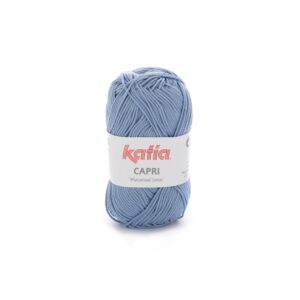 Katia Capri gemerceriseerd katoengaren, 50 gram, 82103 jeans