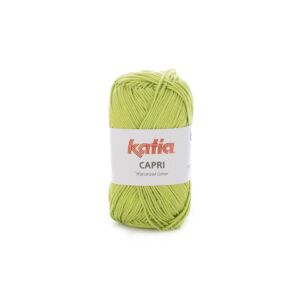 Katia Capri gemerceriseerd katoengaren, 50 gram, 82105 pistache