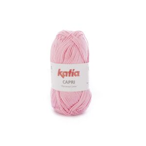 Katia Capri gemerceriseerd katoengaren, 50 gram, 82121 medium roze