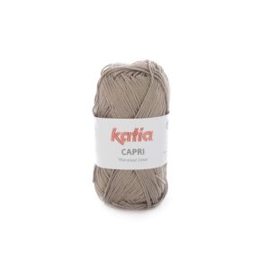 Katia Capri gemerceriseerd katoengaren, 50 gram, 82126 bleek bruin