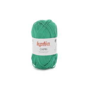 Katia Capri gemerceriseerd katoengaren, 50 gram, 82130 groen