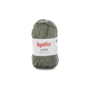 Katia Capri gemerceriseerd katoengaren, 50 gram, 82137 medium groen