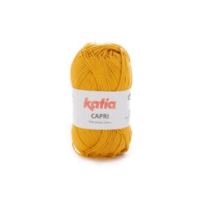 Katia Capri gemerceriseerd katoengaren, 50 gram, 82144 mosterd
