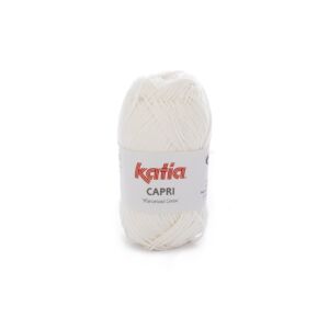 Katia Capri gemerceriseerd katoengaren, 50 gram, 82145 ivoorkleurig