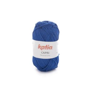 Katia Capri gemerceriseerd katoengaren, 50 gram, 82146 nachtblauw