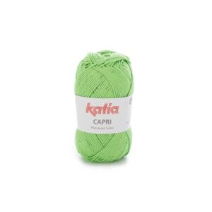 Katia Capri gemerceriseerd katoengaren, 50 gram, 82149 felgroen