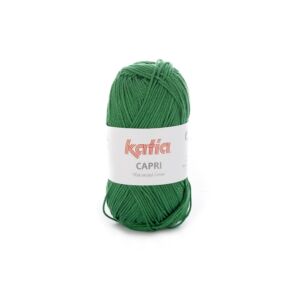 Katia Capri gemerceriseerd katoengaren, 50 gram, 82151 donkergroen