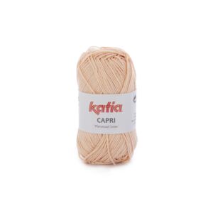 Katia Capri gemerceriseerd katoengaren, 50 gram, 82154 zeer licht oranje