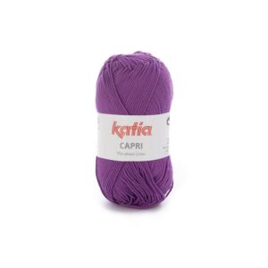 Katia Capri gemerceriseerd katoengaren, 50 gram, 82158 violet