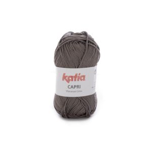 Katia Capri gemerceriseerd katoengaren, 50 gram, 82163 licht nerts