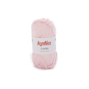 Katia Capri gemerceriseerd katoengaren, 50 gram, 82169 lichtroze