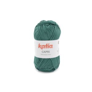 Katia Capri gemerceriseerd katoengaren, 50 gram, 82179 mint groen