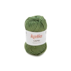 Katia Capri gemerceriseerd katoengaren, 50 gram, 82185 dennengroen