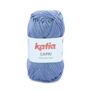 Katia Capri gemerceriseerd katoengaren, 50 gram, 82195 mauve