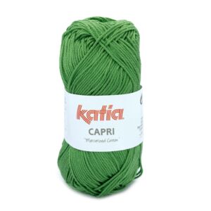 Katia Capri gemerceriseerd katoengaren, 50 gram, 82197 meigroen