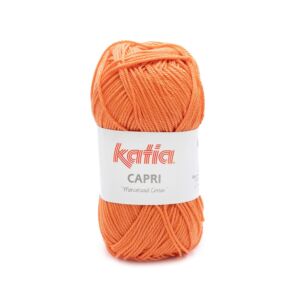 Katia Capri gemerceriseerd katoengaren, 50 gram, 82201 donkere zalm