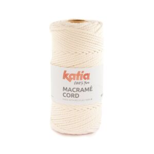 Katia macrame cord, 5 mm, 500 gram, c.a. 100 meter, naturel