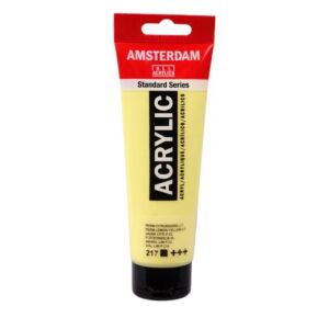 Talens Amsterdam acrylverf, 120 ml, 217 permanent citroengeel licht