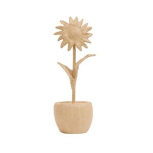 Eco shape zonnebloem in pot 7,5 x 7,5 x 23,5 cm