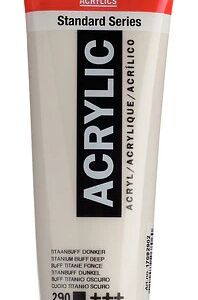 Talens Amsterdam acrylverf, 120 ml, 290 Titaanbuff Donker