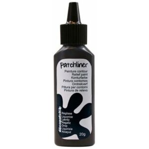 Decopatch patchliner contourpaint, 20 gram, zwart