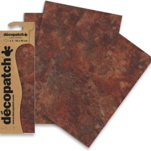 Decopatchpapier A3 - roestbruin, 3 vel C808