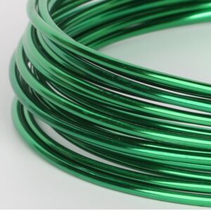 OUTLET Alu draad/aluminiumdraad 2 mm, 5 meter, groen